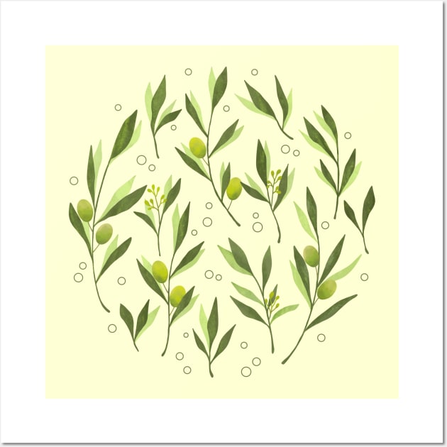 Green Olive Wall Art by Tebscooler